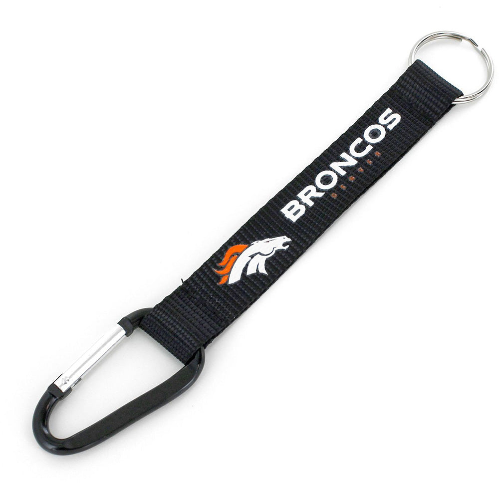 NFL Denver Broncos Aminco Carabiner Lanyard Keychain