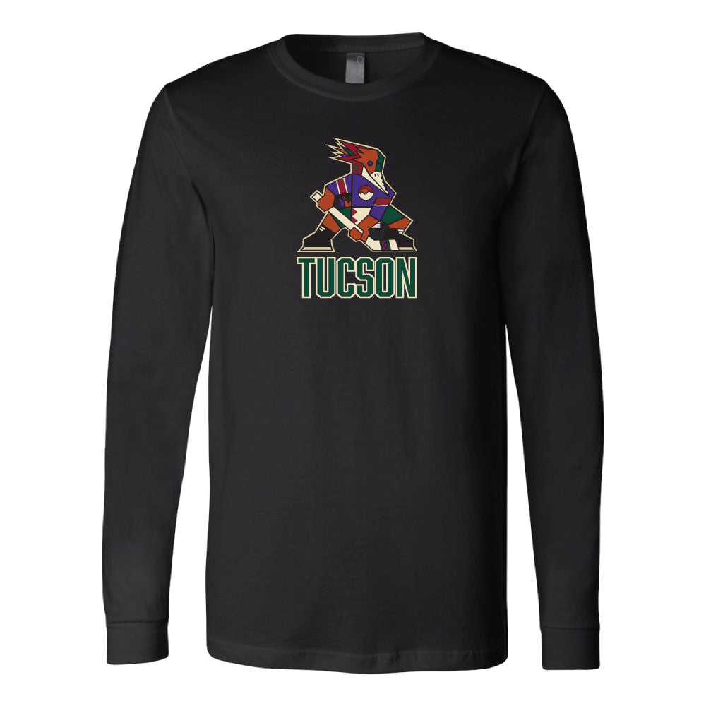 Tucson Roadrunners Kachina Logo Stack Long Sleeve Tee