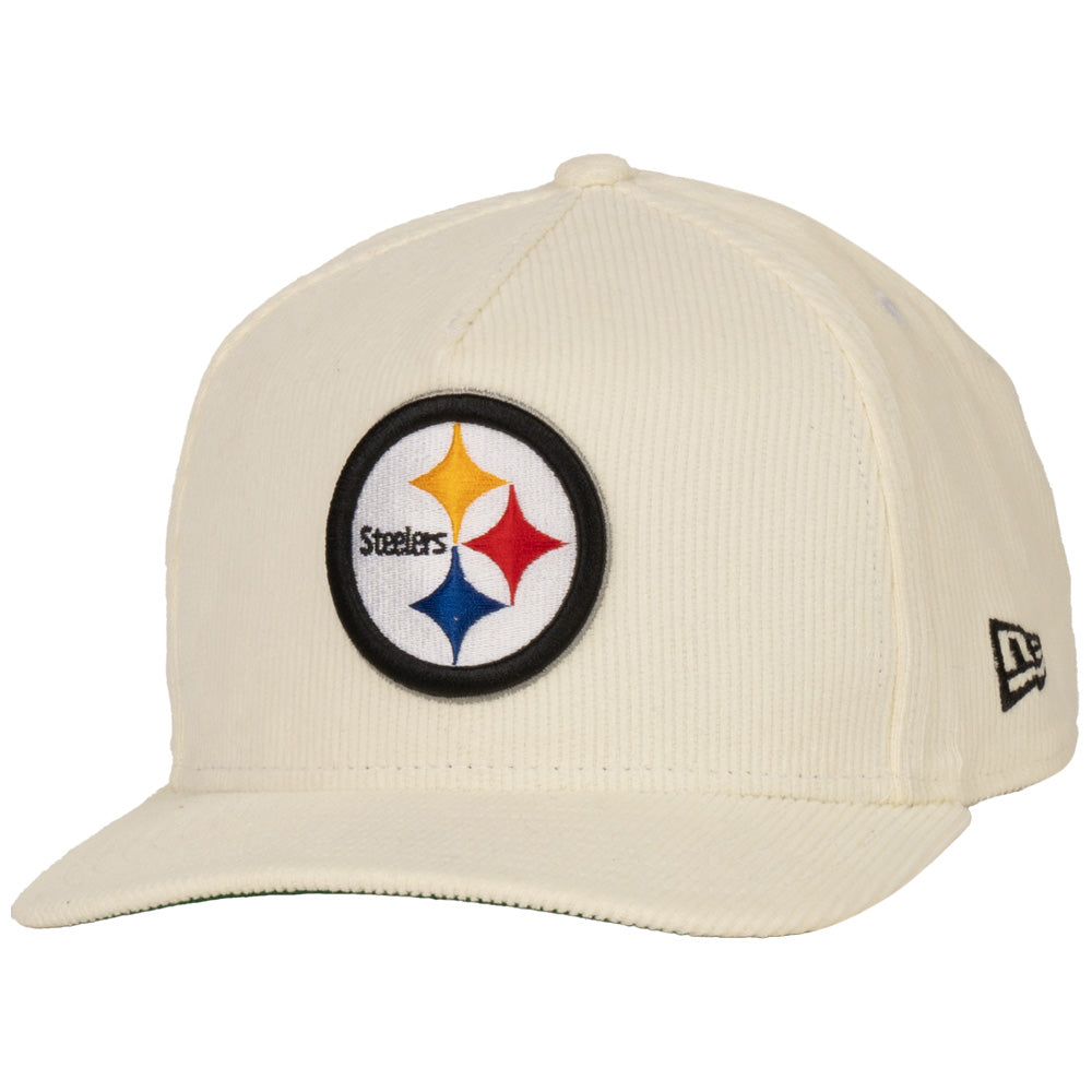 NFL Pittsburgh Steelers New Era Chrome Corduroy A-Frame 9FIFTY Snapback Hat