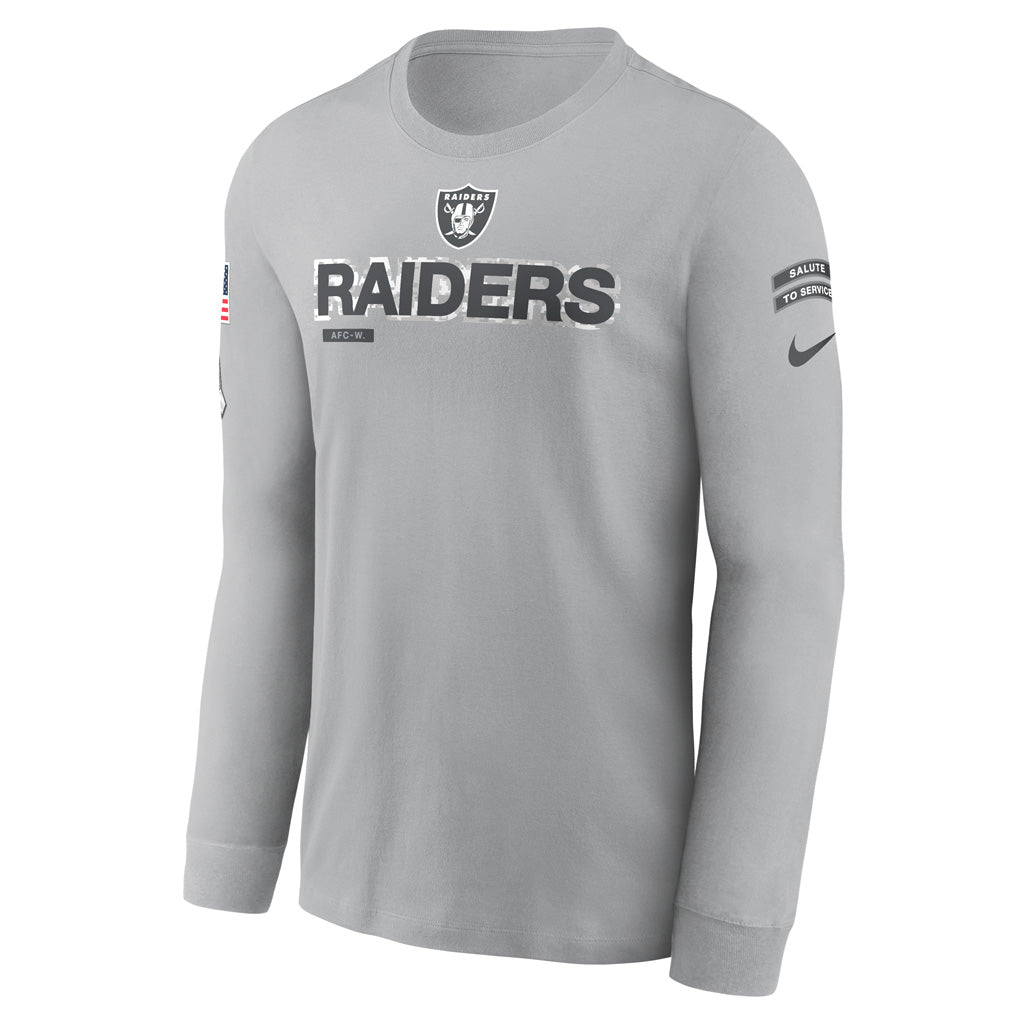 NFL Las Vegas Raiders Nike 2024 Salute to Service Long Sleeve Tee