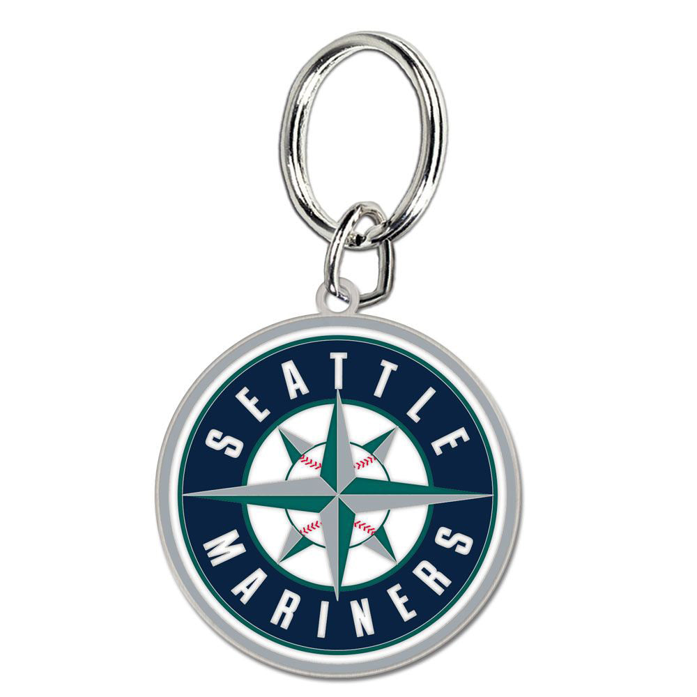 MLB Seattle Mariners WinCraft Cloisonne Logo Keychain