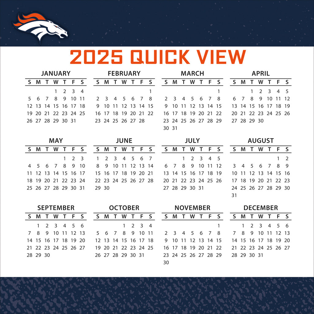 NFL Denver Broncos 2024-2025 Boxed Calendar