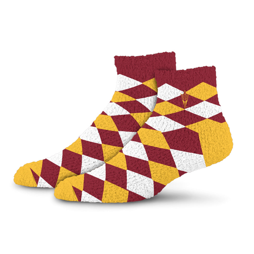 NCAA Arizona State Sun Devils For Bare Feet Diamond Sleep Socks