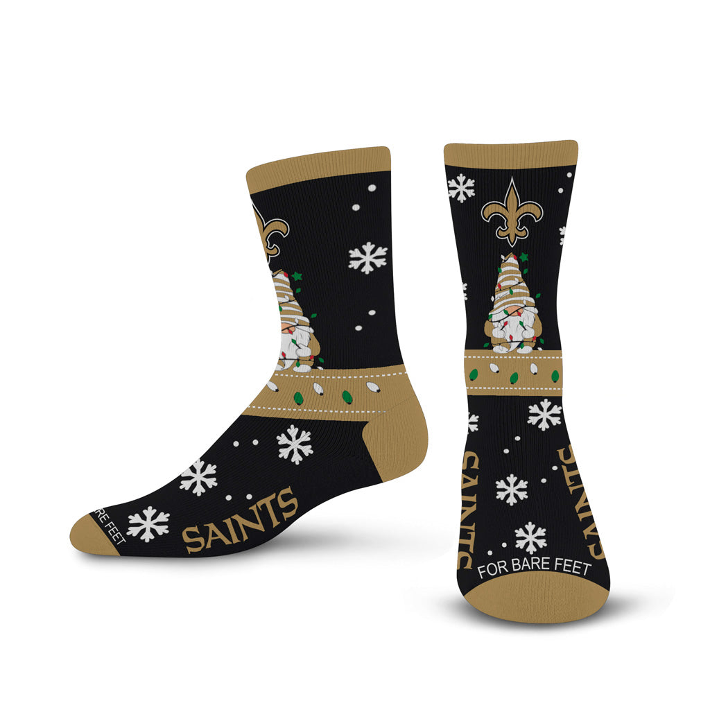 NFL New Orleans Saints For Bear Feet Sweater Gnome Socks