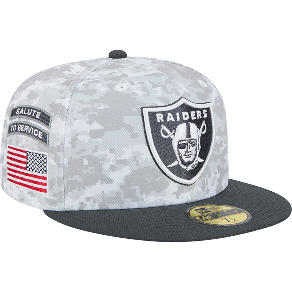 NFL Las Vegas Raiders New Era 2024 Salute to Service 59FIFTY Fitted Hat