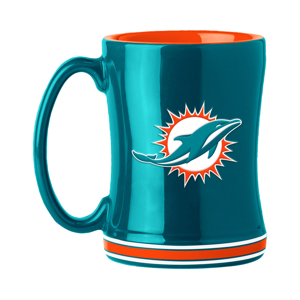 NFL Miami Dolphins Logo Brands Relief Mug