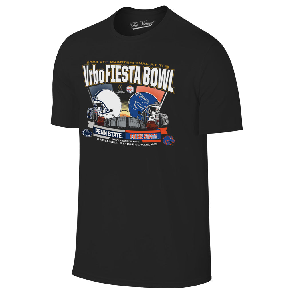 NCAA Retro Brand 2024 Fiesta Bowl Dueling Helmet T-Shirt - Black