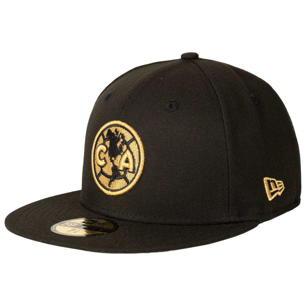 Club America New Era Gold Logo 59FIFTY Fitted