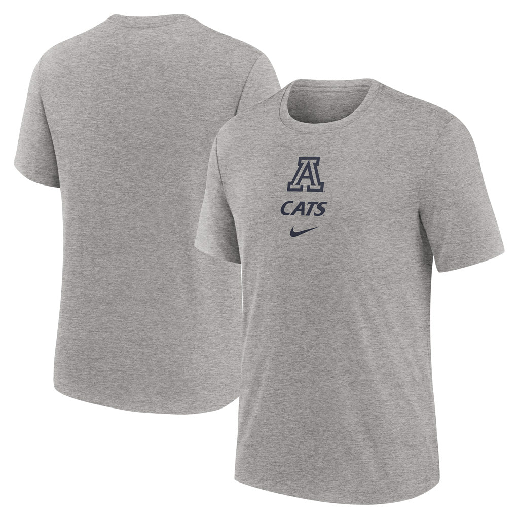 NCAA Arizona Wildcats Nike Condensed Triblend Stack T-Shirt