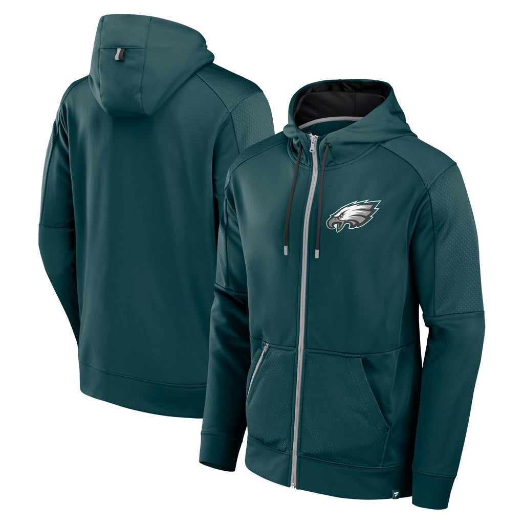 NFL Philadelphia Eagles Fanatics Defender Full Zip Hoodie