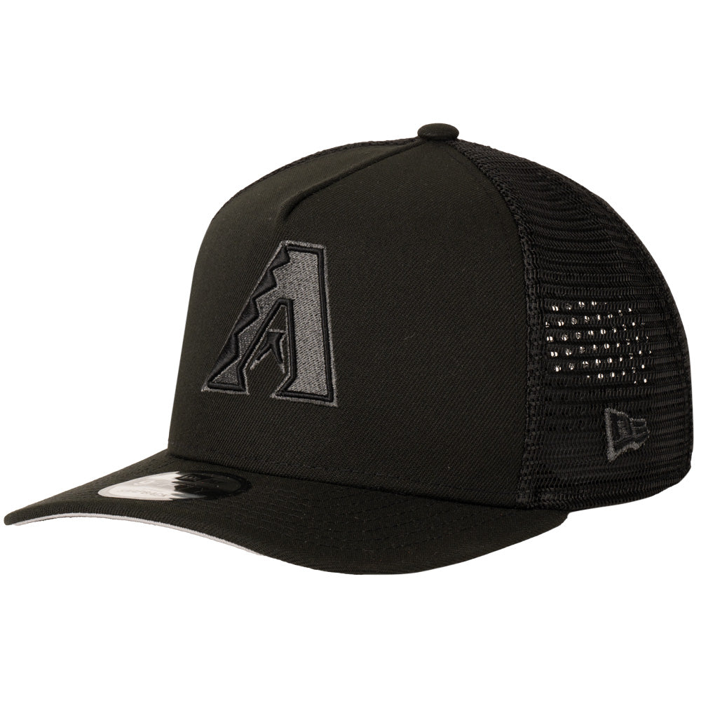 MLB Arizona Diamondbacks New Era Black Pearl A-Frame 9FIFTY Trucker Snapback Hat