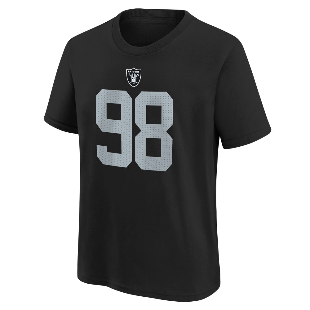 NFL Las Vegas Raiders Maxx Crosby Youth Nike Name &amp; Number Tee