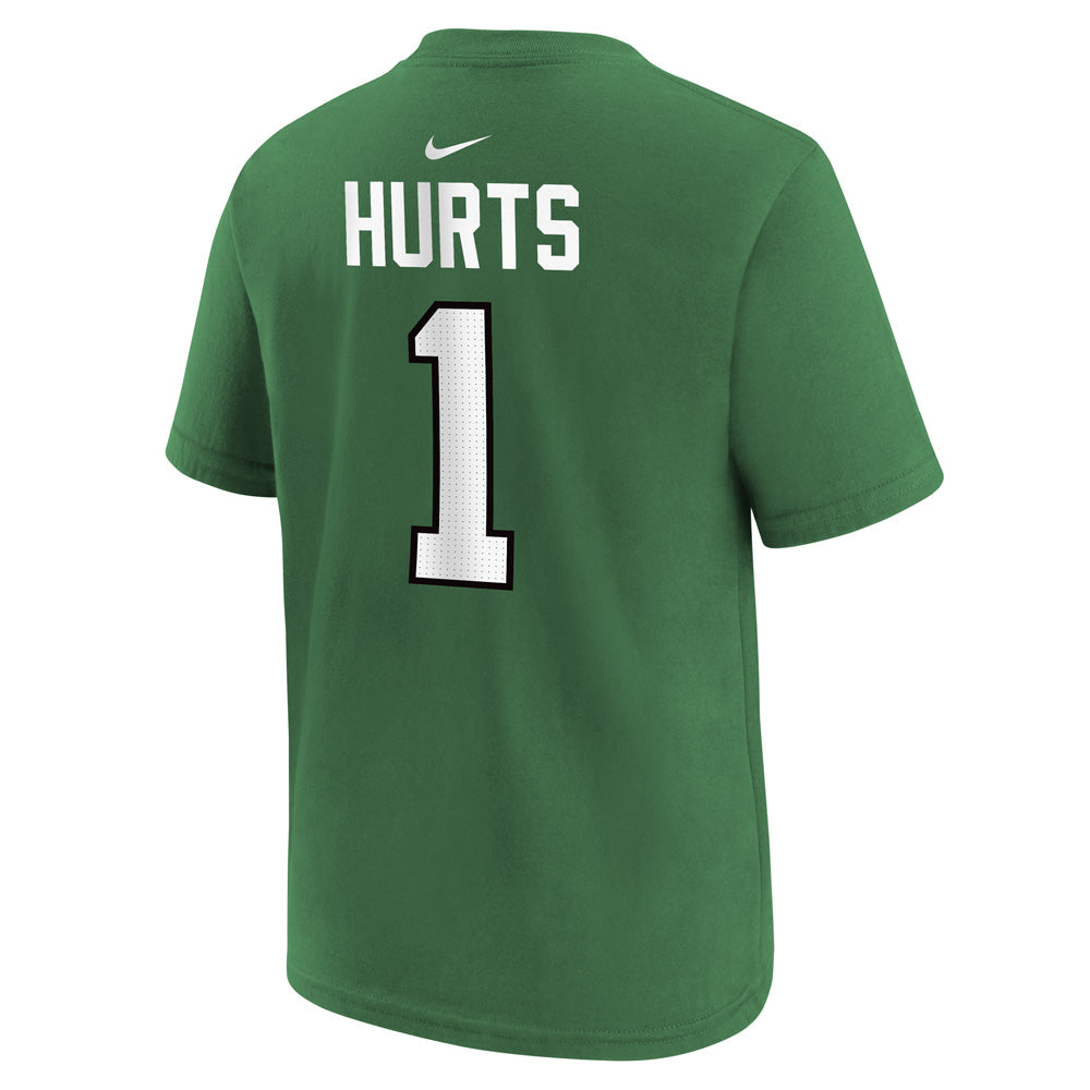 NFL Philadelphia Eagles Jalen Hurts Youth Nike Name &amp; Number Tee