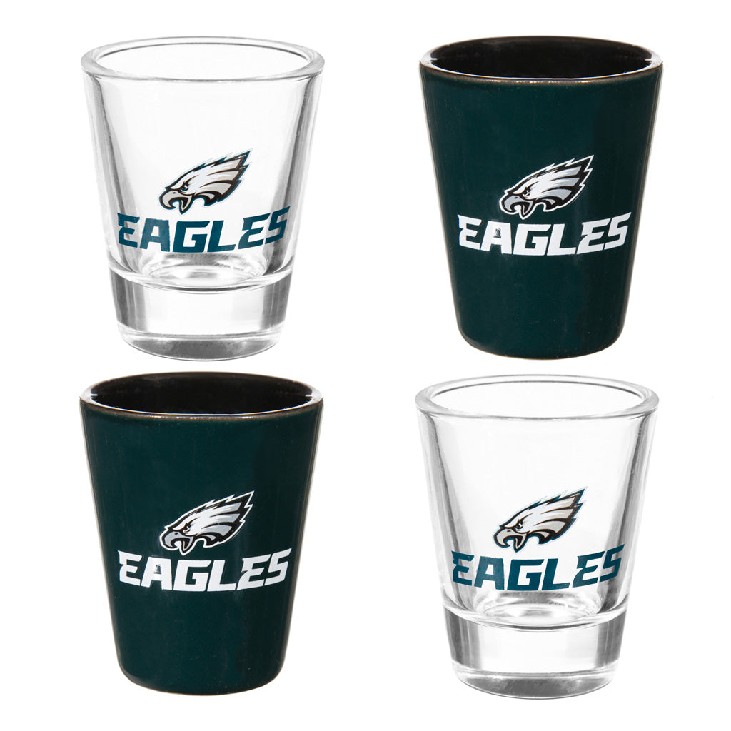 NFL Philadelphia Eagles Evergreen 4-Piece Shot Glass Set