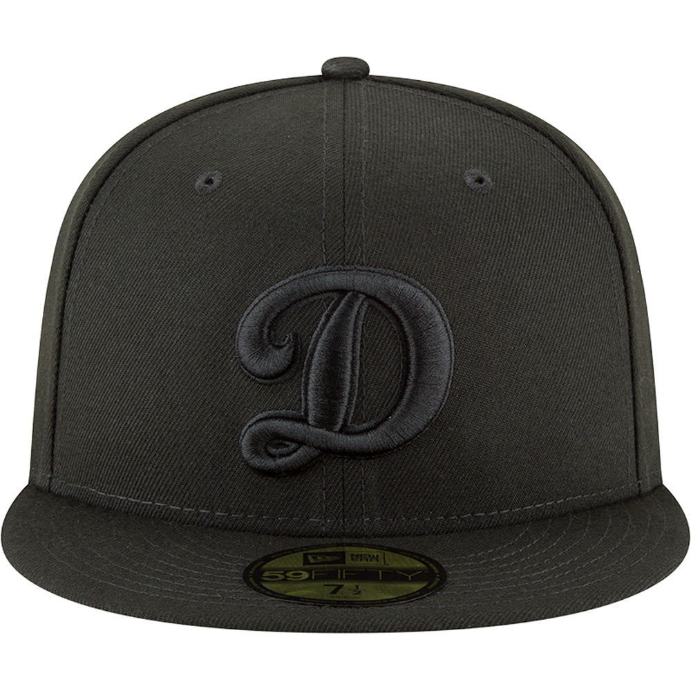 MLB Los Angeles Dodgers New Era Alternate Black on Black 59FIFTY Fitted Hat