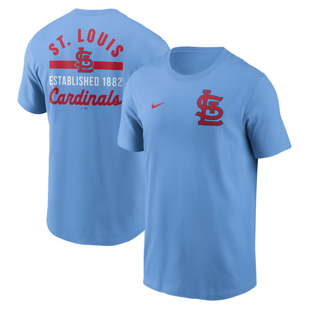 MLB St. Louis Cardinals Nike 2-Hit Cotton T-Shirt - Blue