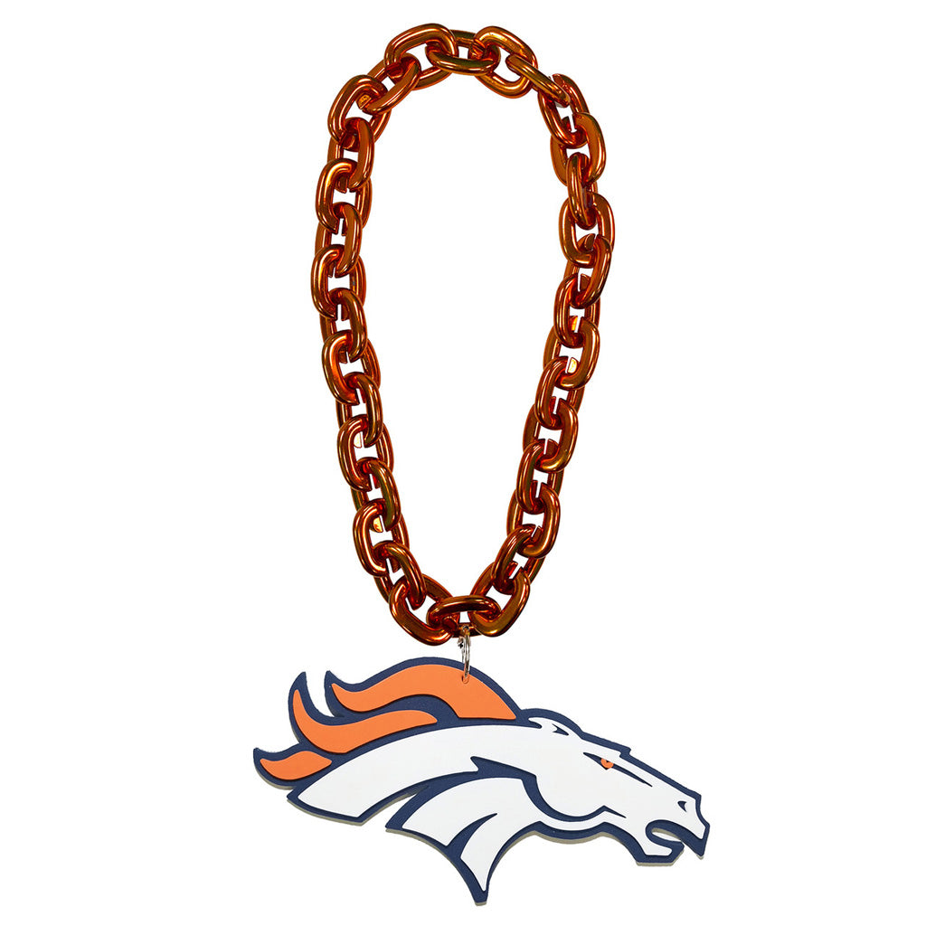 NFL Denver Broncos Aminco Large Fan Chain Necklace