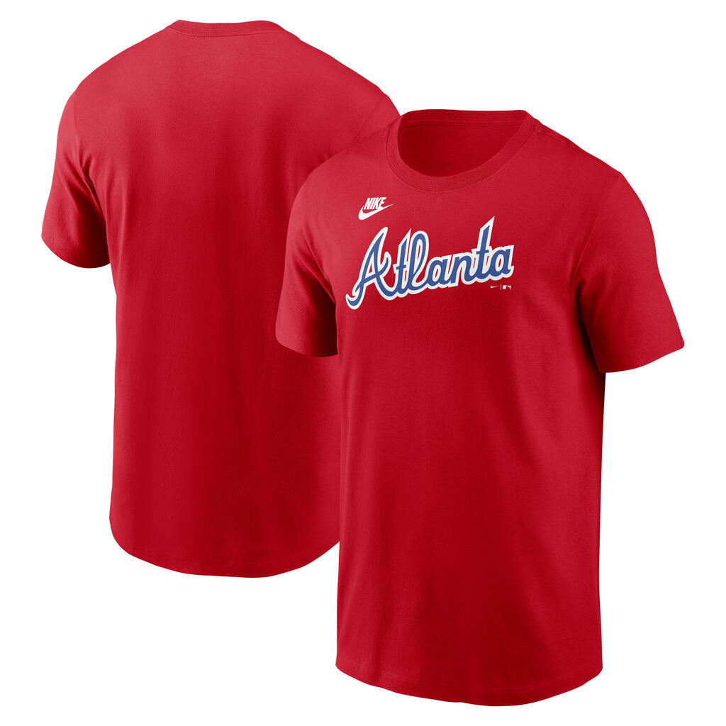 MLB Atlanta Braves Nike 90&#39;s Cooperstown Cotton T-Shirt - Red