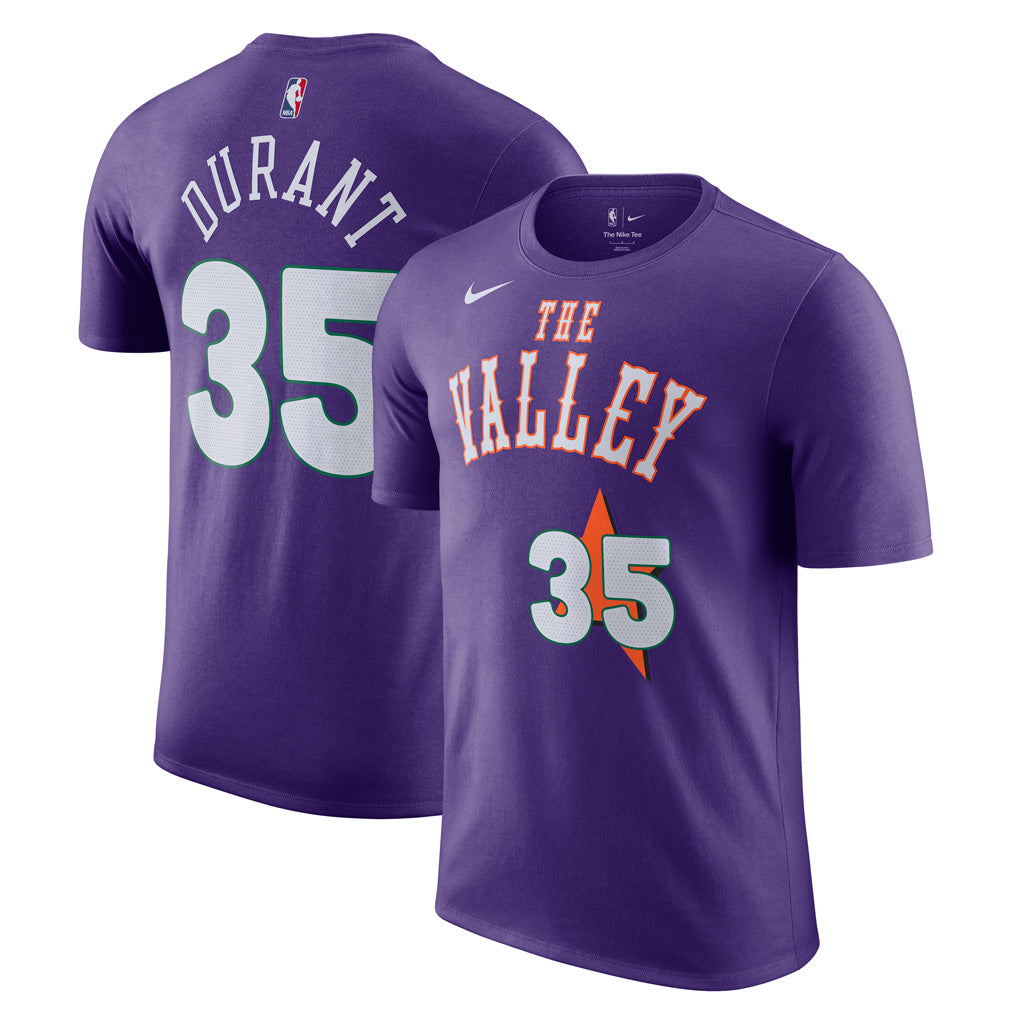 NBA Phoenix Suns Kevin Durant Nike 2024/25 City Edition Name &amp; Number Short Sleeve T-Shirt