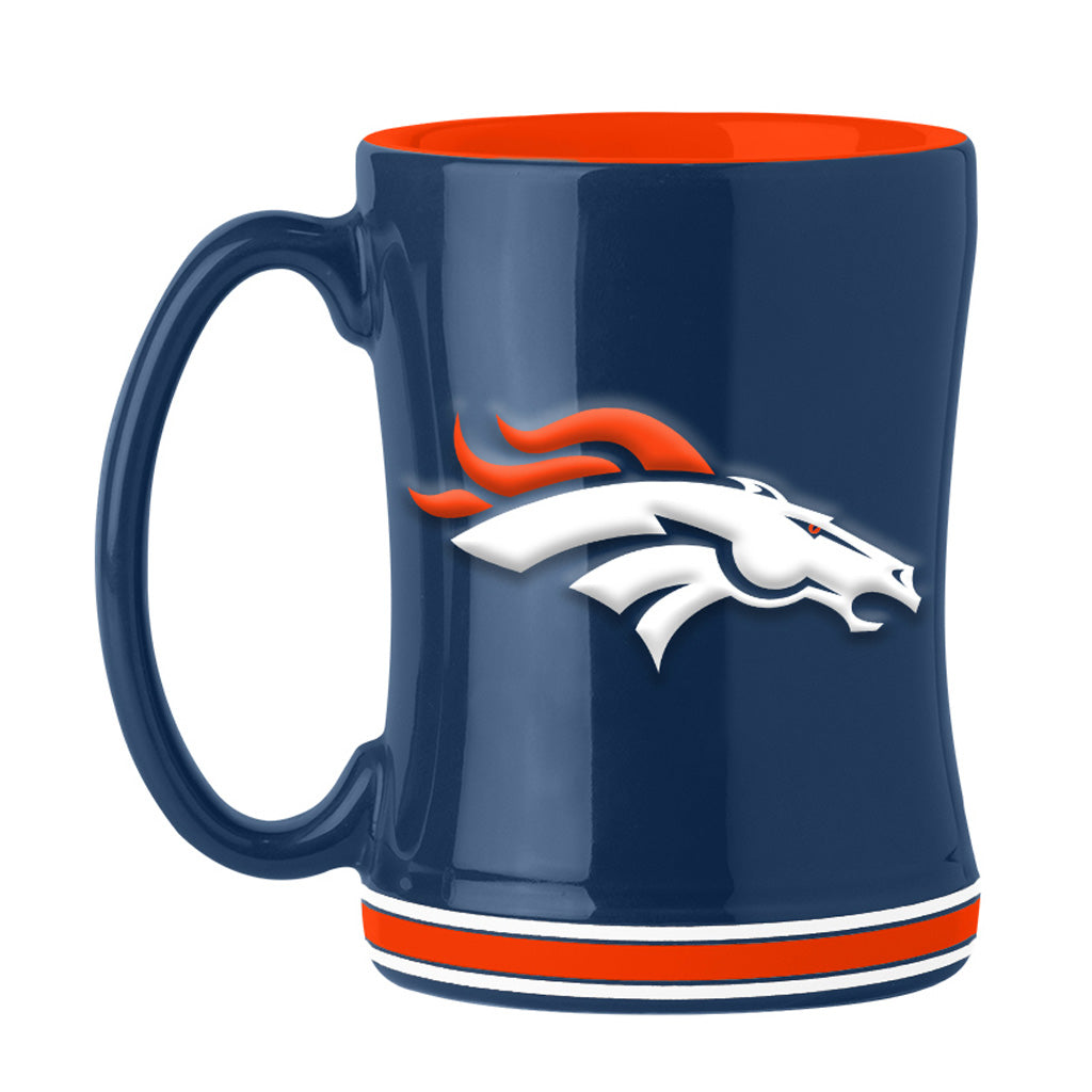 NFL Denver Broncos Logo Brands Relief Mug