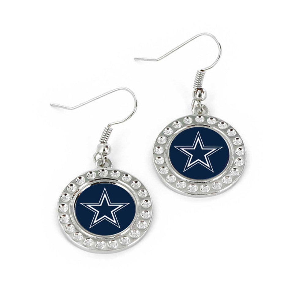 NFL Dallas Cowboys Aminco Dimple Dangle Earrings