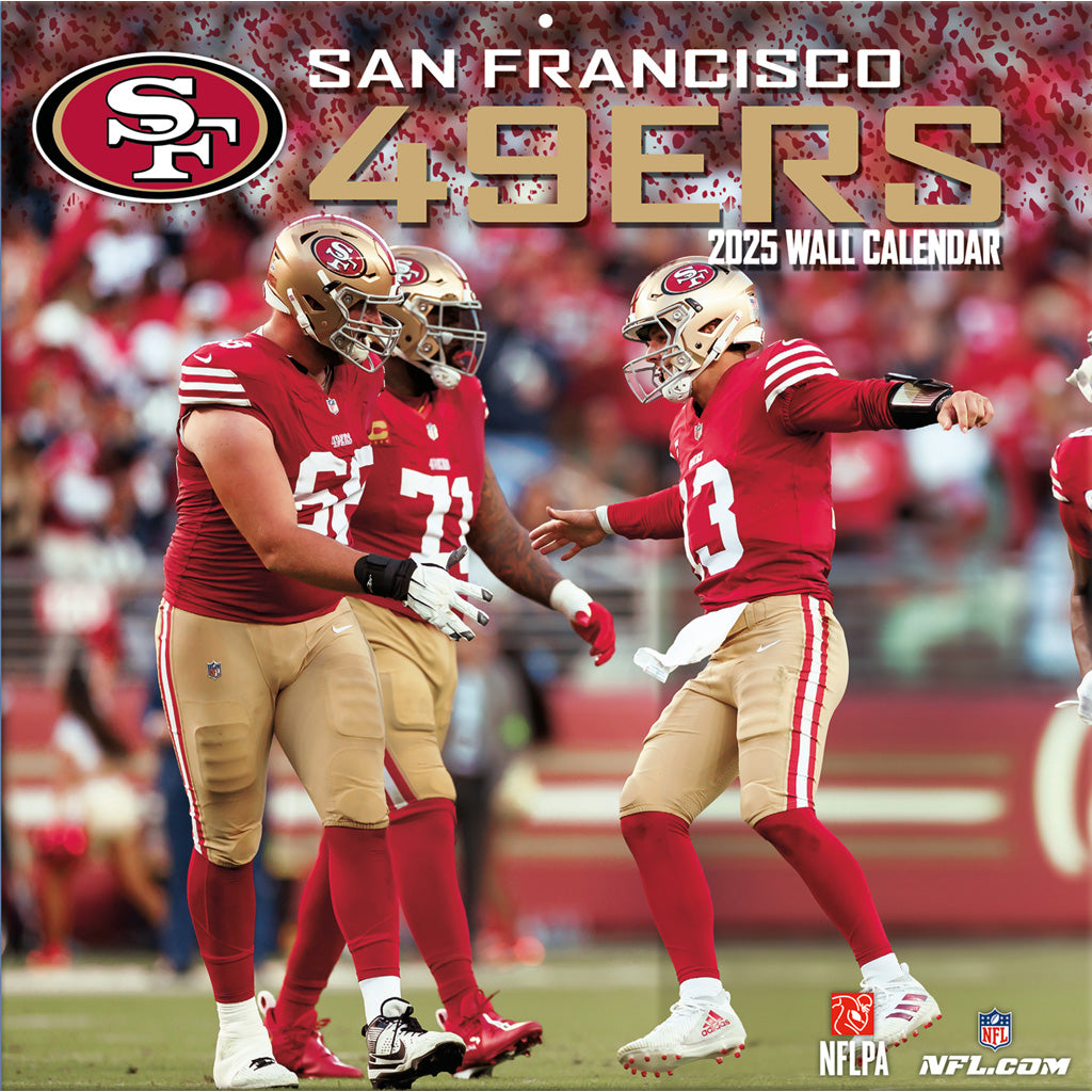 NFL San Francisco 49ers 2024-2025 12&quot; x 12&quot; Team Wall Calendar