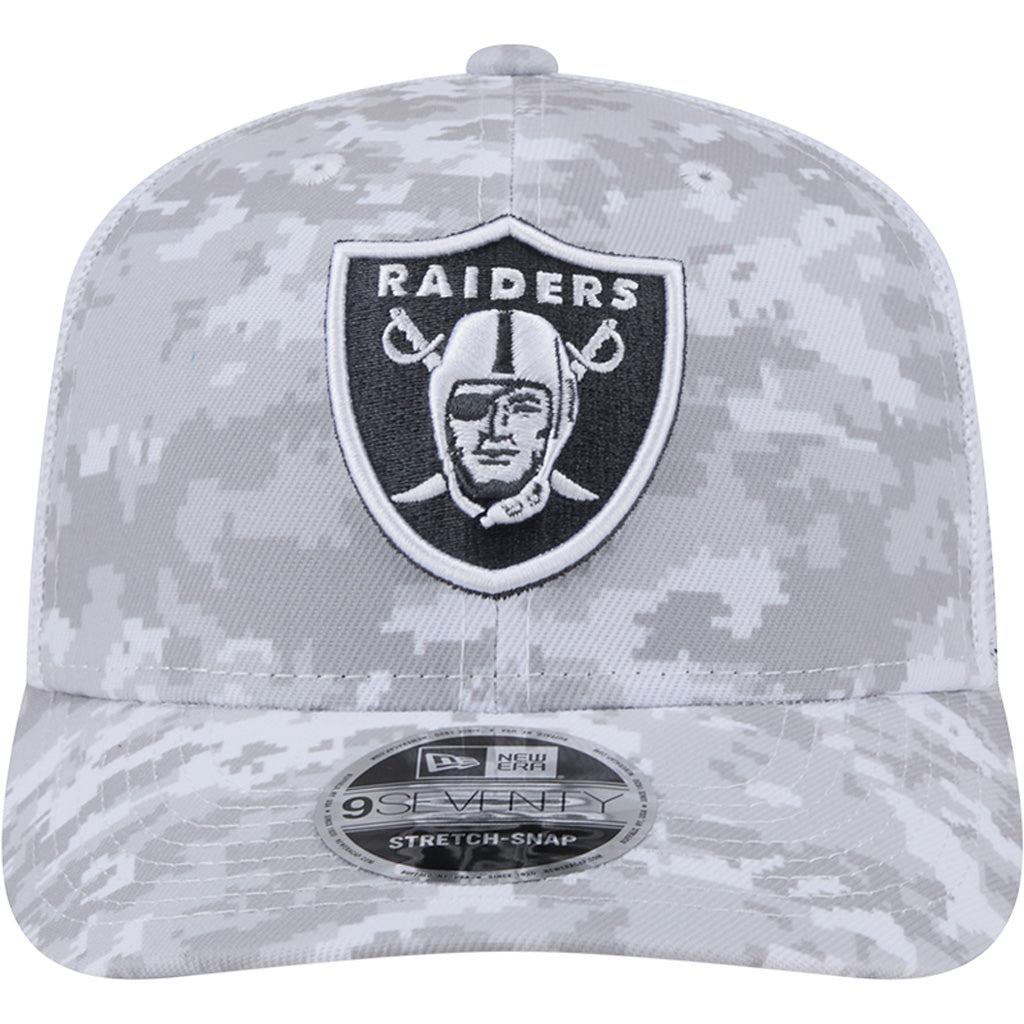 NFL Las Vegas Raiders New Era 2024 Salute to Service 9SEVENTY Stretch-Snapback Hat