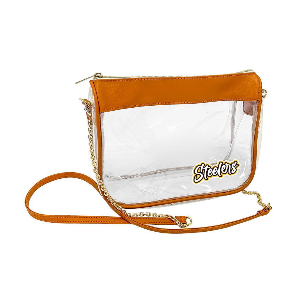 NFL Pittsburgh Steelers Logo Brands Hype Clear Gameday Bag