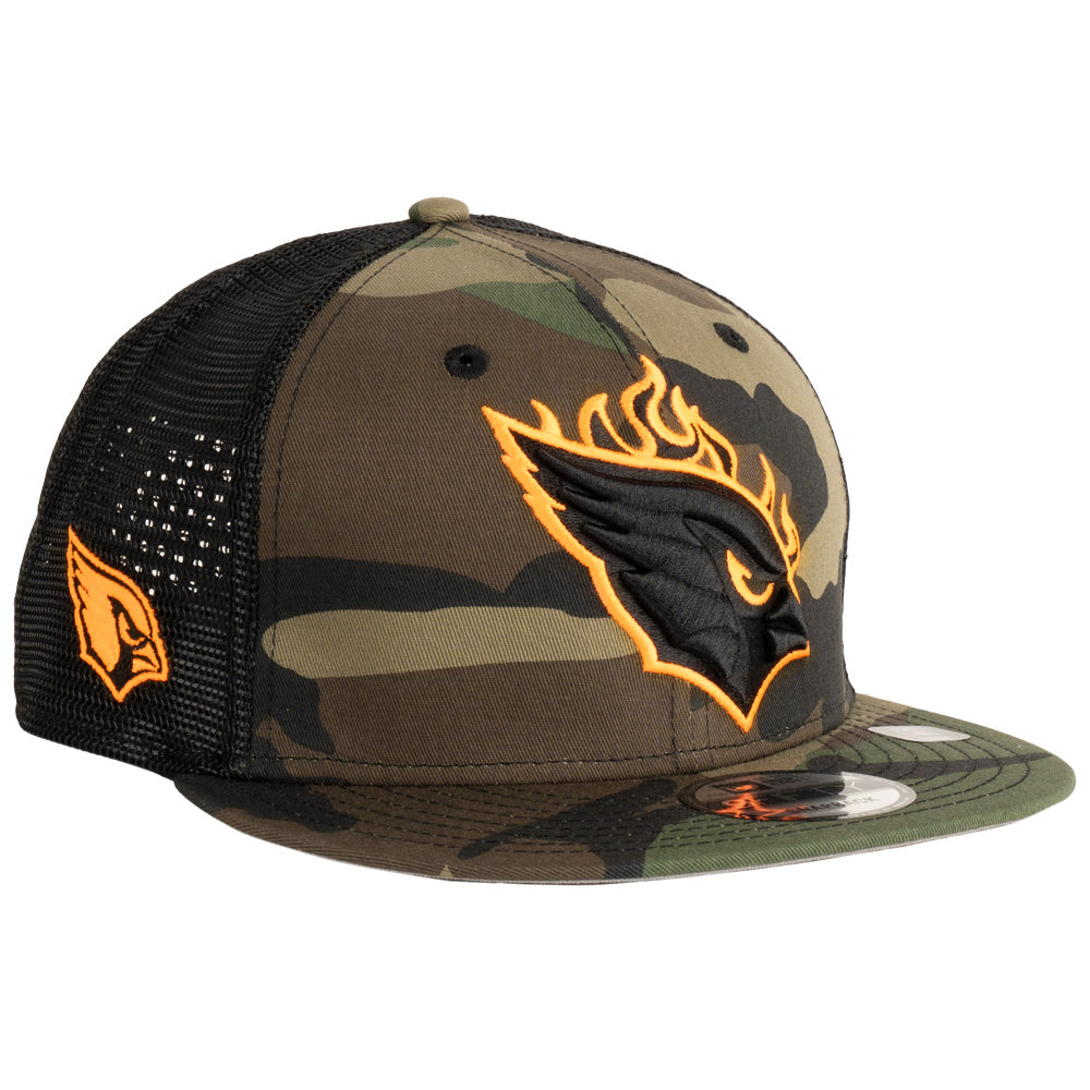 NFL Arizona Cardinals New Era Camo Outline Trucker 9FIFTY Snapback