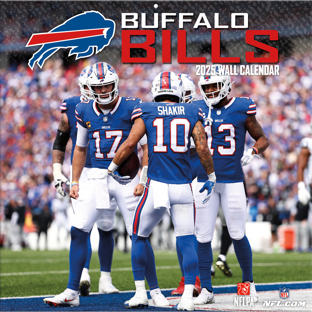 NFL Buffalo Bills 2024-2025 12&quot; x 12&quot; Team Wall Calendar