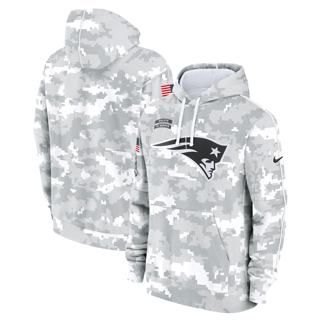 NFL New England Patriots Nike 2024 Salute to Service Club Hoodie