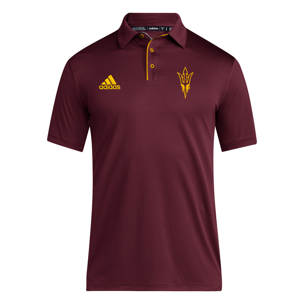 NCAA Arizona State Sun Devils adidas Sideline Coaches Polo