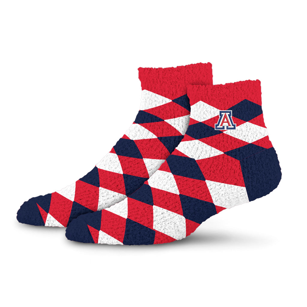 NCAA Arizona Wildcats For Bare Feet Diamond Sleep Socks