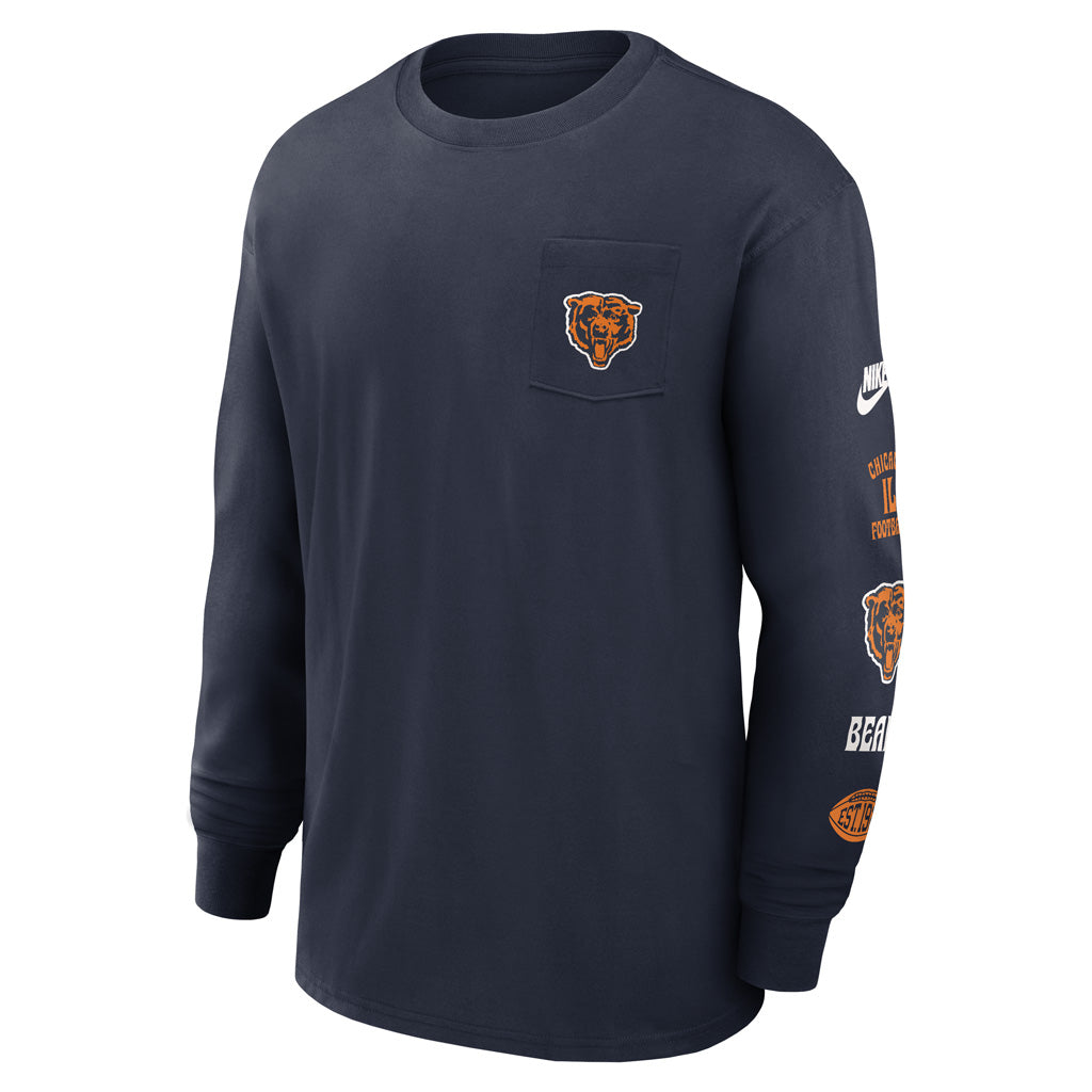 NFL Chicago Bears Nike Pocket Max90 Long Sleeve T-Shirt