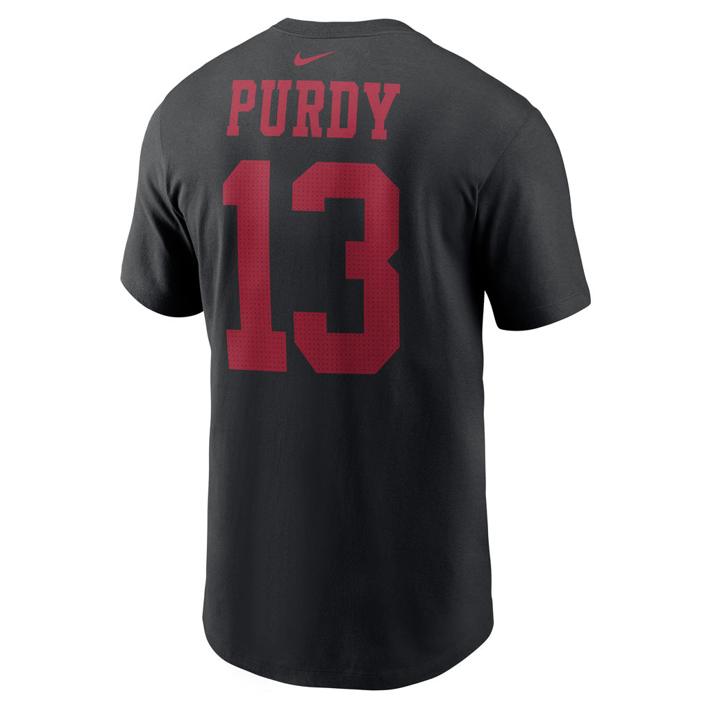 NFL San Francisco 49ers Brock Purdy Nike Player Pride Name &amp; Number Tee