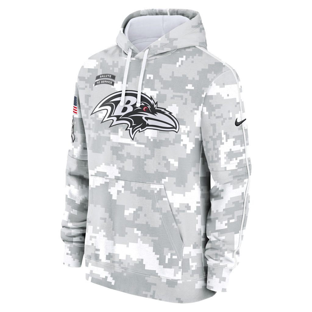 NFL Baltimore Ravens Nike 2024 Salute to Service Club Hoodie