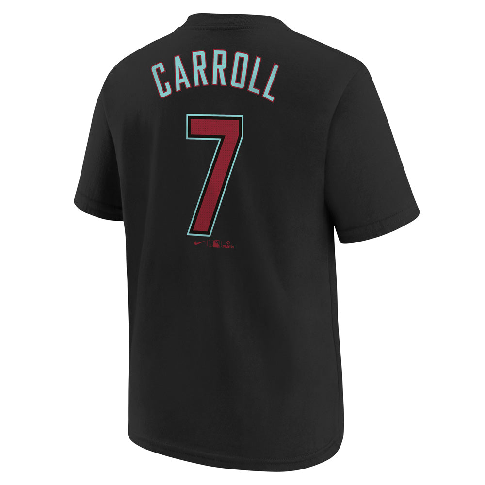 MLB Arizona Diamondbacks Corbin Carroll Youth Fuse Alternate Name &amp; Number Tee