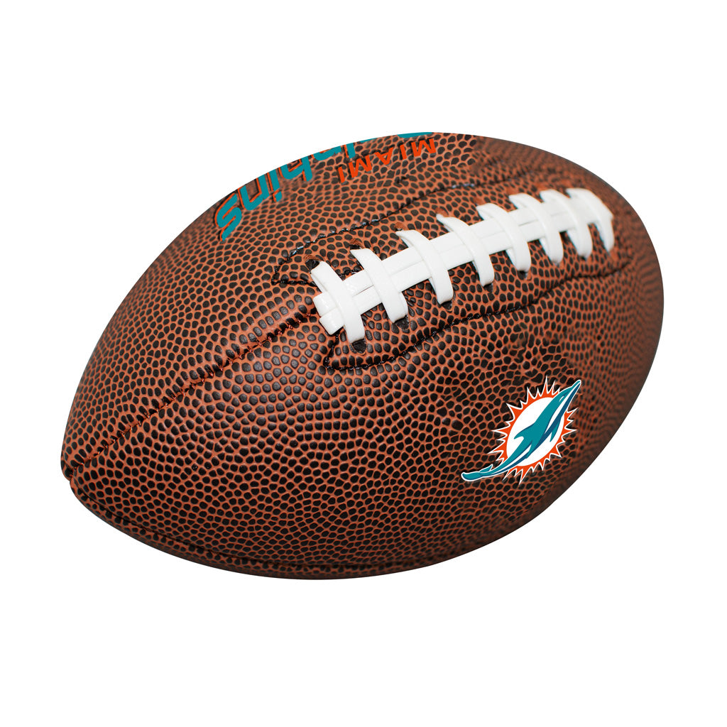 NFL Miami Dolphins Logo Brands Mini Composite Ball