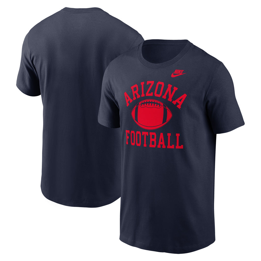 NCAA Arizona Wildcats Nike Legacy Cotton Football Logo T-Shirt