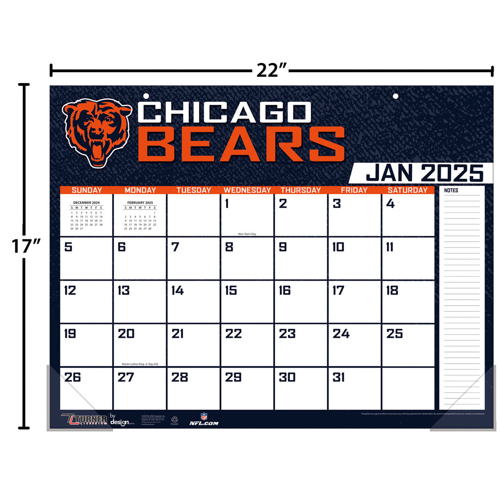 NFL Chicago Bears 2024-2025 Desk Calendar