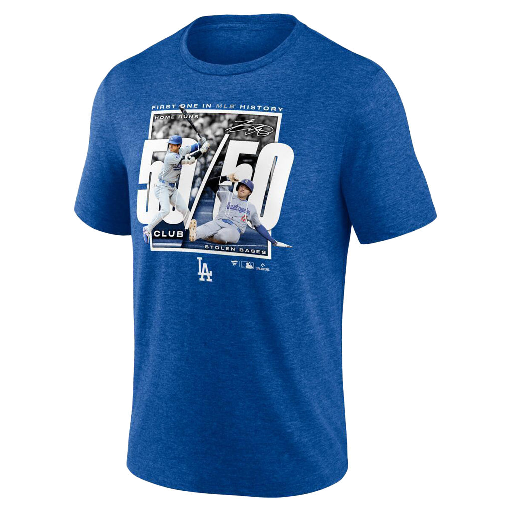 MLB Los Angeles Dodgers Fanatics Shohei Ohtani 50/50 Triblend Tee