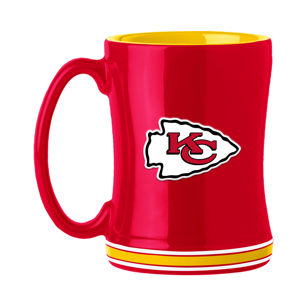 NFL Kansas City Chiefs Logo Brands Relief Mug