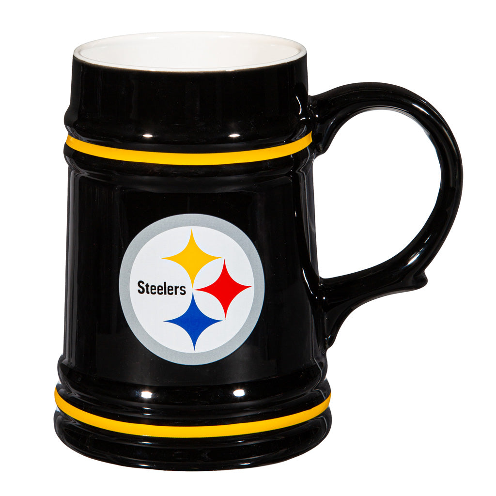 NFL Pittsburgh Steelers Evergreen 24oz Ceramic Stein Cup