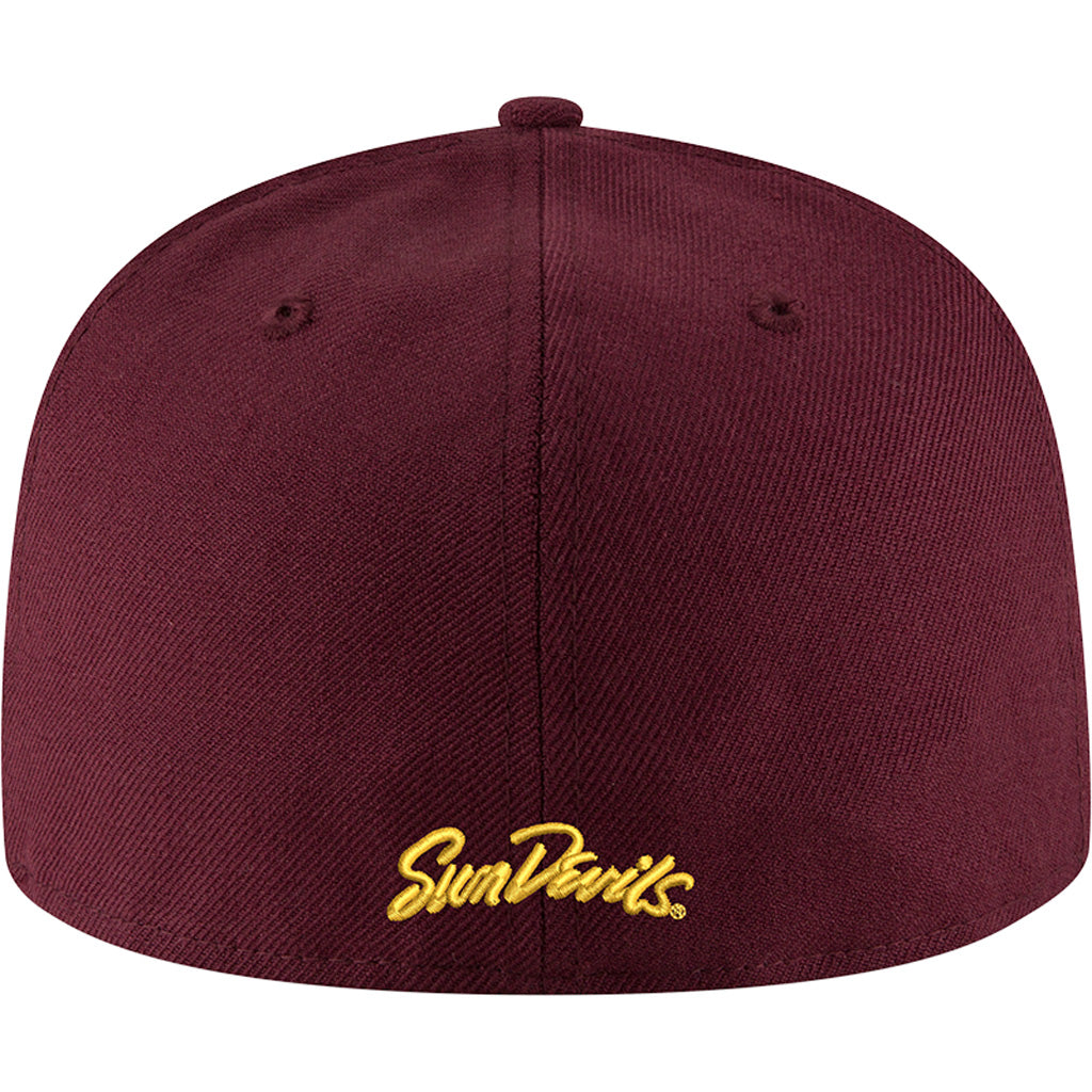 NCAA Arizona State Sun Devils New Era Team Color &quot;AS&quot; Logo 59FIFTY - Maroon