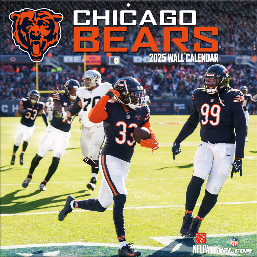 NFL Chicago Bears 2024-2025 12&quot; x 12&quot; Team Wall Calendar