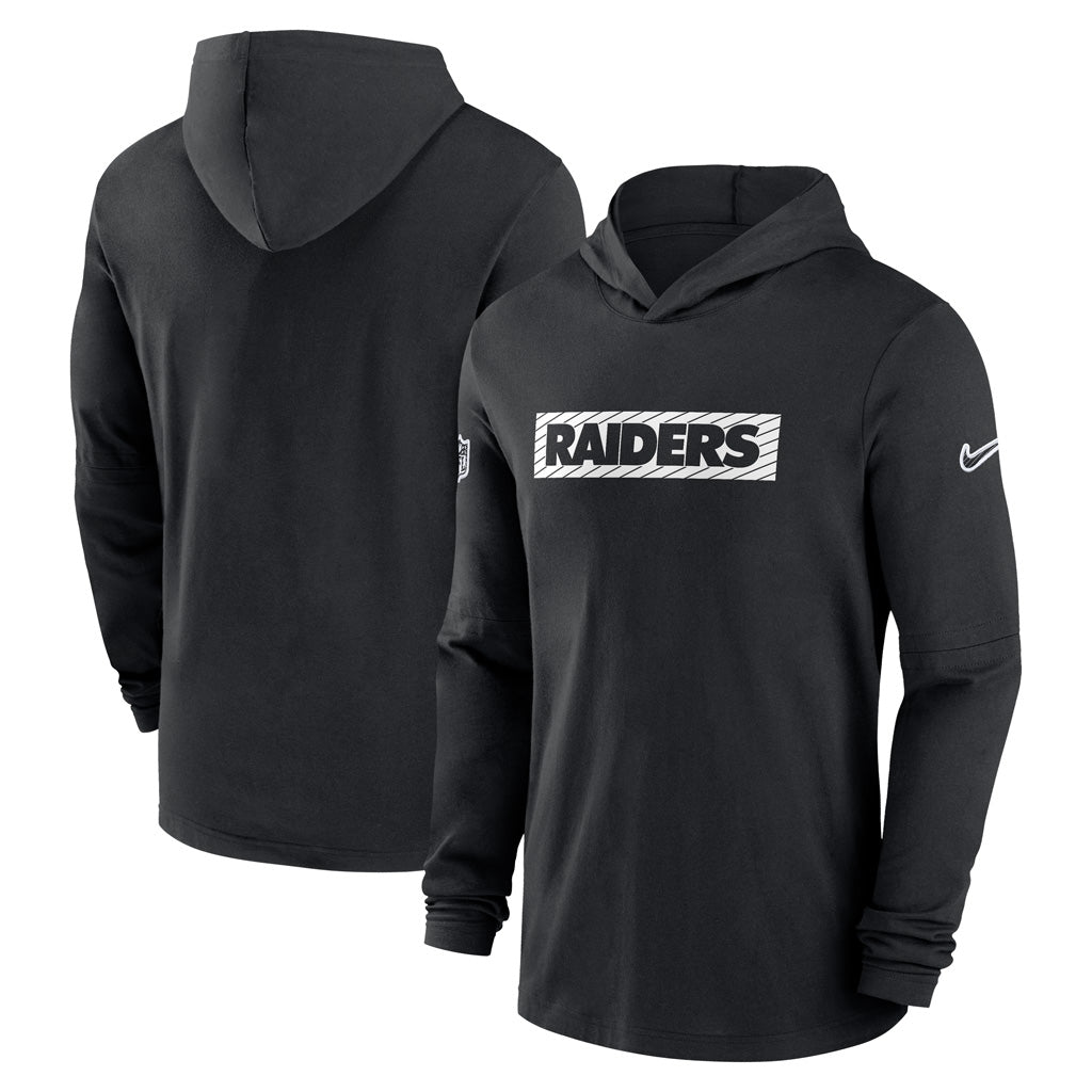 NFL Las Vegas Raiders Nike 2024/25 Sideline Performance Lightweight Pullover Hoodie