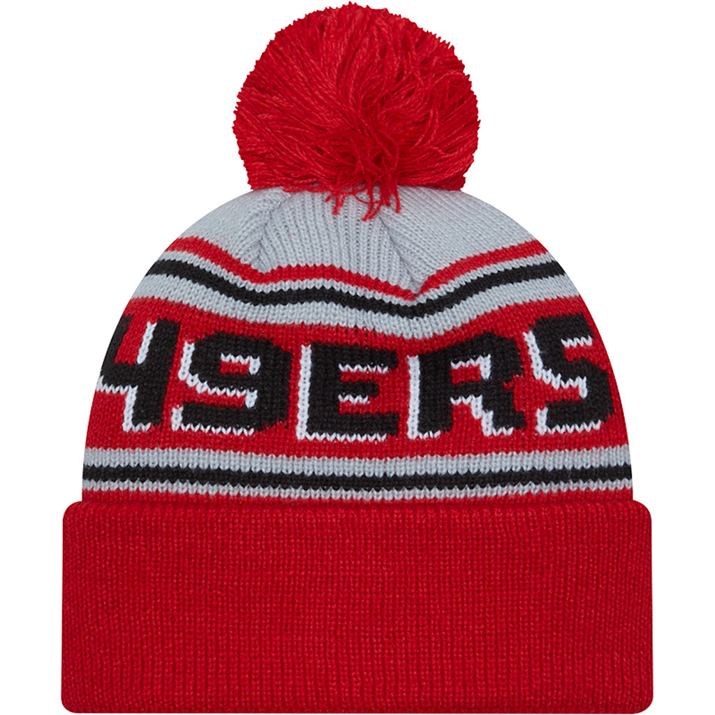 NFL San Francisco 49ers New Era Pom Wordmark Knit Hat