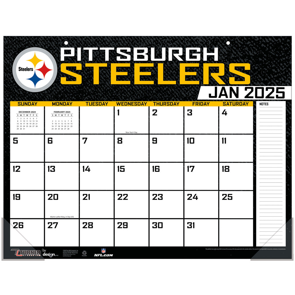 NFL Pittsburgh Steelers 2024-2025 Desk Calendar