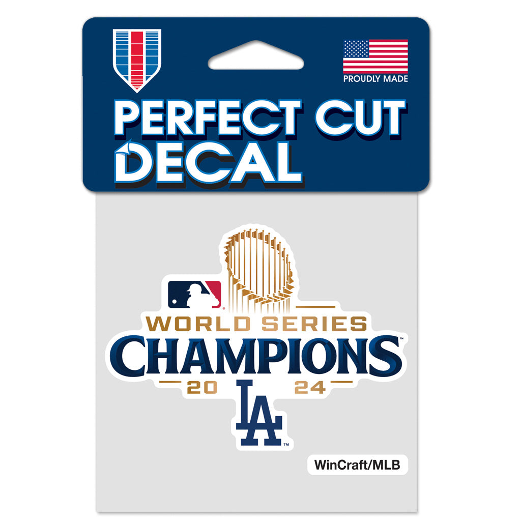 MLB Los Angeles Dodgers WinCraft 2024 World Series Champion 4&quot; x 4&quot; Decal