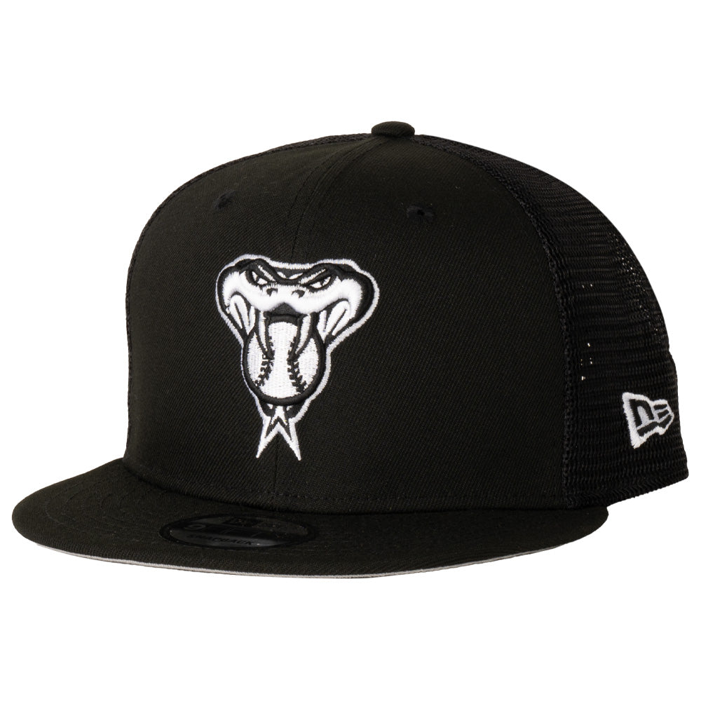 MLB Arizona Diamondbacks New Era Snake Black &amp; White Trucker 9FIFTY Snapback Hat